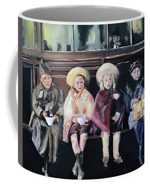 The Artist Josef Coffee Mug featuring the painting Toward the Unknown by Josef Kelly