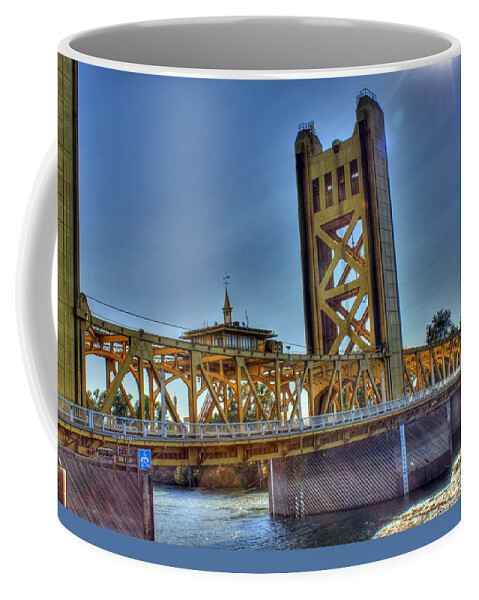 Sky Coffee Mug featuring the photograph Tower Bridge Painted Sky by Randy Wehner