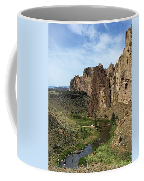 Smtih Rocks Coffee Mug featuring the photograph Towering Smith Rocks by Brian Eberly