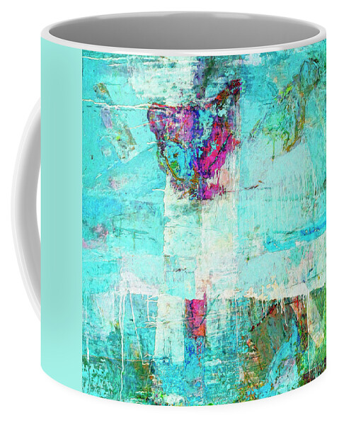 Abstract Coffee Mug featuring the painting Towers by Dominic Piperata