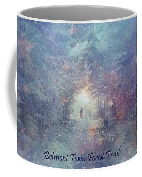 Forest Coffee Mug featuring the photograph Town Forest Trail by Phyllis Meinke