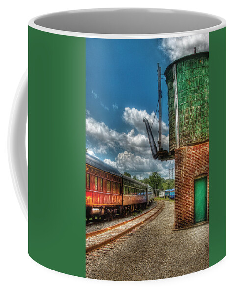 Savad Coffee Mug featuring the photograph Train - Car - Kitchi Gammi by Mike Savad