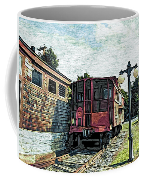 Old Coffee Mug featuring the photograph Train Tracked by Onedayoneimage Photography