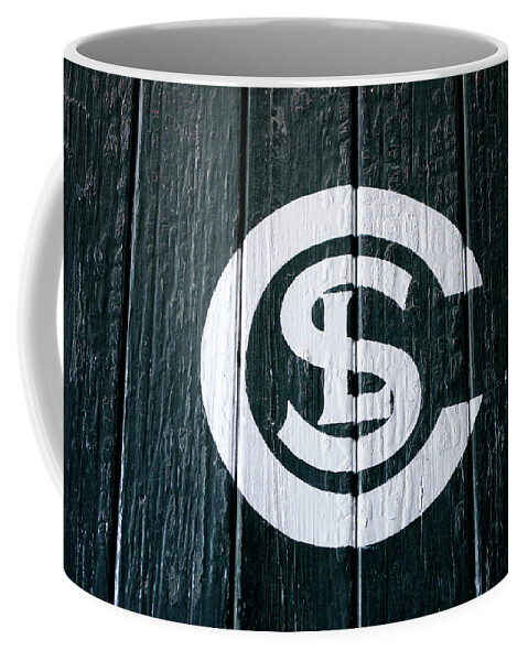 Illinois Railway Museum Coffee Mug featuring the mixed media Trains C LS Vintage Logo by Thomas Woolworth