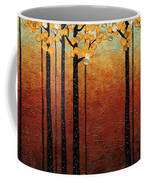Tree Coffee Mug featuring the painting Tranquilidad by Carmen Guedez