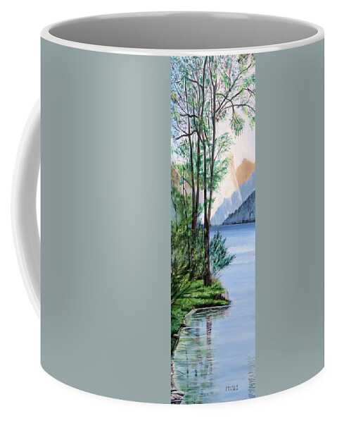 Peace Coffee Mug featuring the painting Tranquility 2 by Marilyn McNish