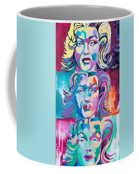 Marilyn Monroe Coffee Mug featuring the painting Transition by Janice Westfall
