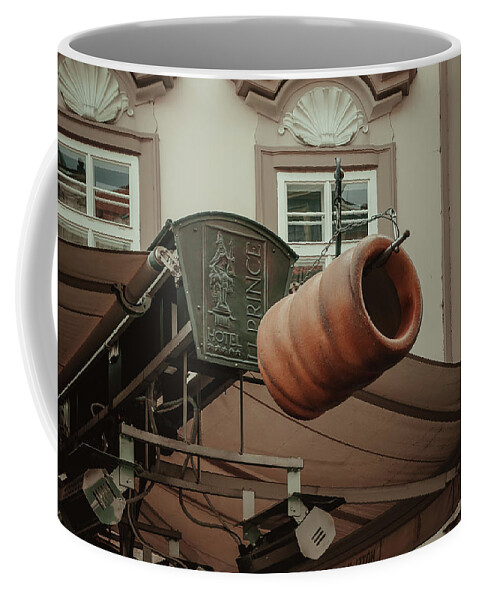 Jenny Rainbow Fine Art Photography Coffee Mug featuring the photograph Trdelnik. Prague Architecture by Jenny Rainbow