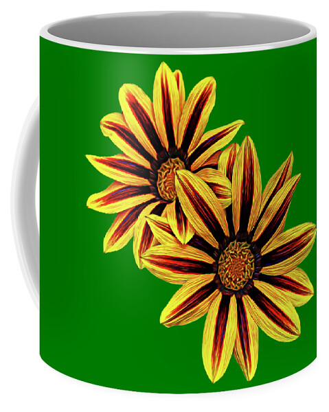 Treasure Flower Coffee Mug featuring the photograph Treasure Flowers Painted by Judy Vincent