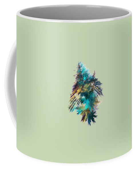 Tree Coffee Mug featuring the digital art Tree - Fractal Art by Justyna Jaszke JBJart