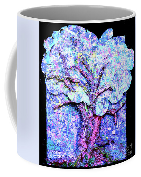Tree Coffee Mug featuring the painting Tree Menagerie by Genevieve Esson
