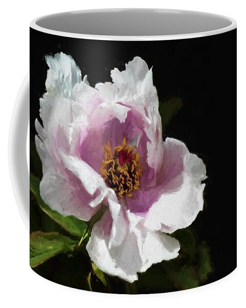 Floral Coffee Mug featuring the digital art Tree Paeony II by Charmaine Zoe