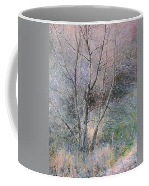 Trees Coffee Mug featuring the painting Trees in Light by Harry Robertson