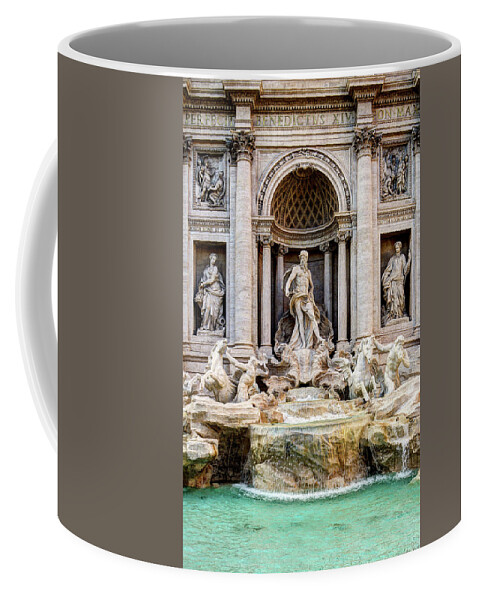 Fontana Di Trevi Coffee Mug featuring the photograph Trevi FOuntain by Weston Westmoreland