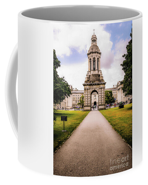 Magical Ireland Series By Lexa Harpell Coffee Mug featuring the photograph Trinity College Dublin by Lexa Harpell
