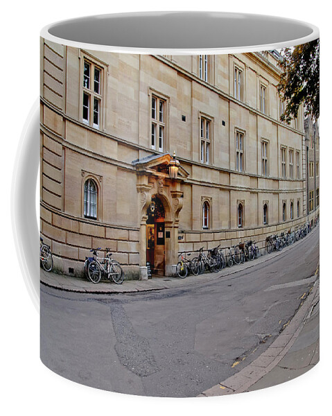 Cambridge Coffee Mug featuring the photograph Trinity hall in the evening. Cambridge. by Elena Perelman