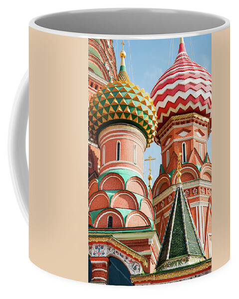 Cathedral Of The Intercession Of The Most Holy Theotokos Coffee Mug featuring the photograph Trinity on the Moat by Geoff Smith