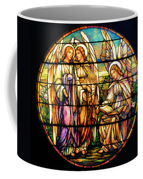 Angels Coffee Mug featuring the photograph Trio of Angels by Kristin Elmquist