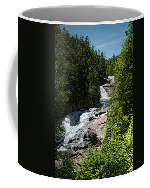 Falls Coffee Mug featuring the photograph Triple Falls in Dupont State Forest by John Haldane