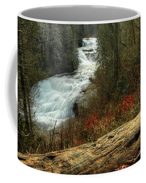 Dupont State Forest Coffee Mug featuring the photograph Triple Falls Raging by Carol Montoya