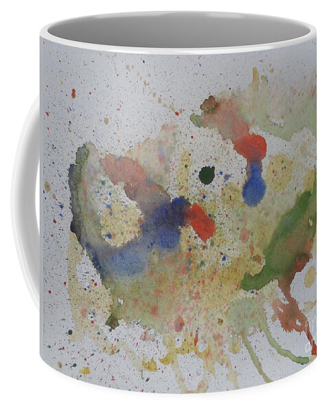 Rooster Coffee Mug featuring the painting Triple Rooster Race by Vicki Housel