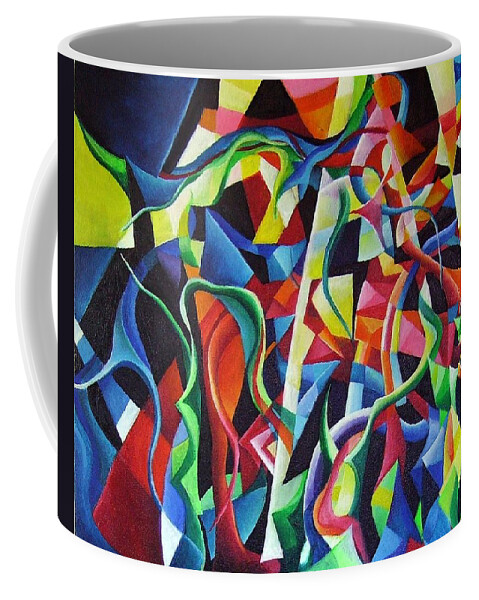 Tristan Und Isolde Richard Wagner Vorspiel Prelude Gottfried Von Strassburg Middle High German Epic Coffee Mug featuring the painting Tristan by Wolfgang Schweizer