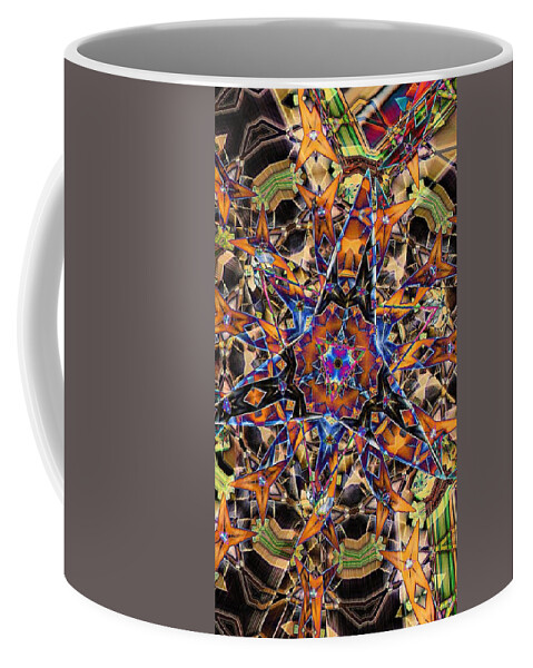 Abstract Coffee Mug featuring the digital art TriStar by Ronald Bissett