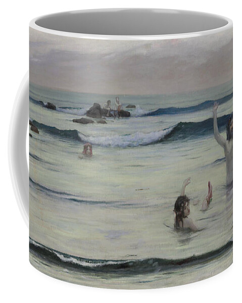 20th Century Painters Coffee Mug featuring the painting Tritons by Rupert Bunny