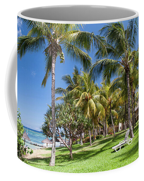 Jenny Rainbow Fine Art Photography Coffee Mug featuring the photograph Tropical Beach I. Mauritius by Jenny Rainbow