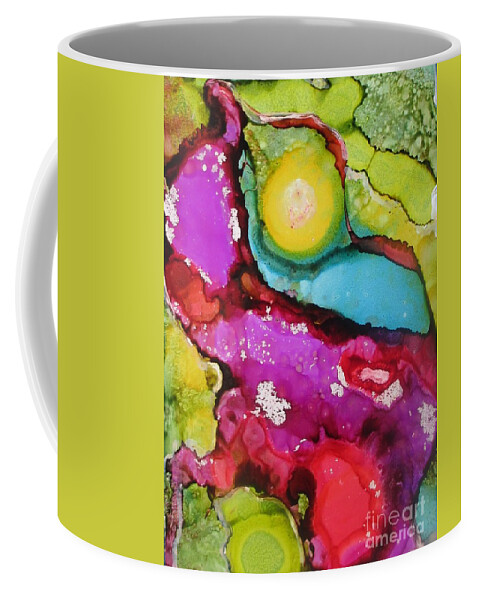 Tropical Delight Coffee Mug featuring the painting Tropical Delight by Jacqui Hawk