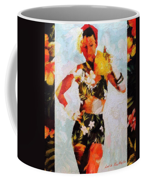 Tropical Coffee Mug featuring the painting Tropical Punch by Lelia DeMello