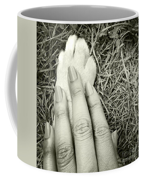 Paw Coffee Mug featuring the photograph Trust by Onedayoneimage Photography