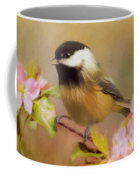 Trust Coffee Mug featuring the painting Trust - Songbird Art by Jordan Blackstone