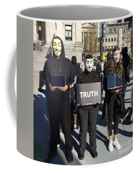 Mask Coffee Mug featuring the photograph Truth by Bill Thomson