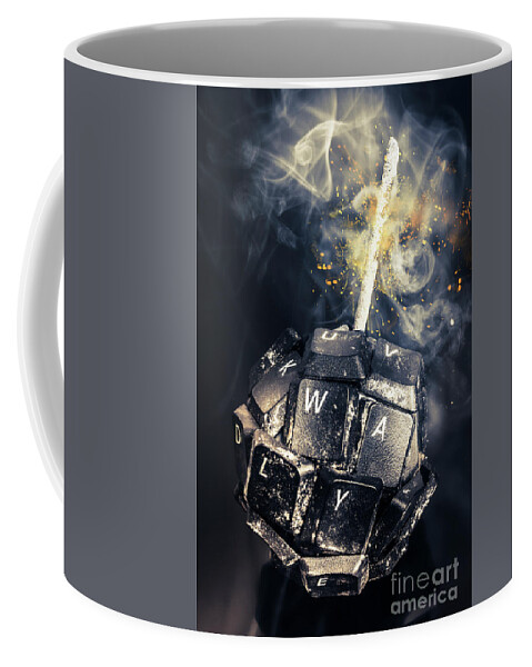 Technology Coffee Mug featuring the photograph Truth Bombs by Jorgo Photography
