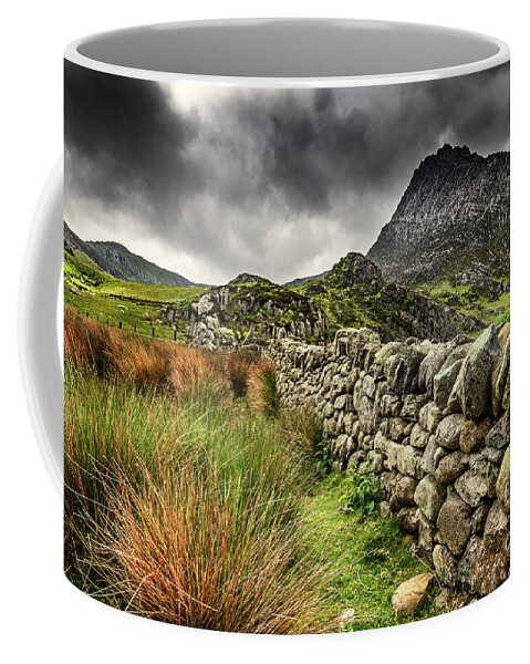 Tryfan Mountain Coffee Mug featuring the photograph Tryfan Mountain East Face by Adrian Evans