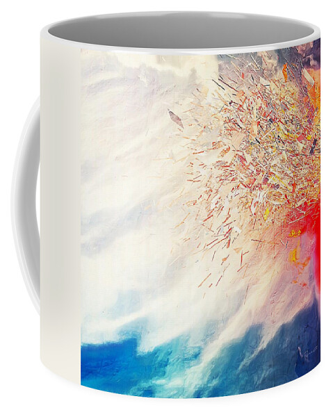 Tsunami Coffee Mug featuring the painting Tsunami by Mark Taylor
