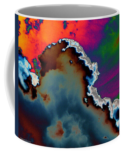 Wave Coffee Mug featuring the digital art Tsunami Sunrise by Larry Beat