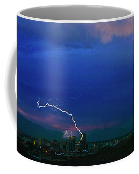 Lightning Coffee Mug featuring the photograph Tucson Power Outage-Signed-#004 by J L Woody Wooden