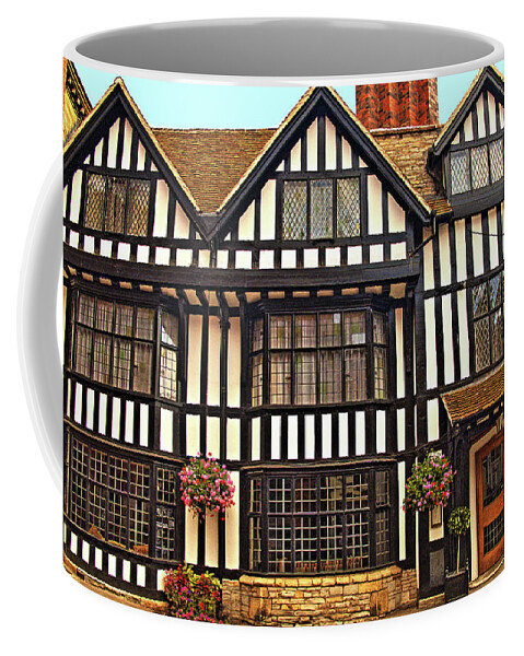 Buildings Coffee Mug featuring the photograph Tudor Hotel - Stratford On Avon. by Richard Denyer