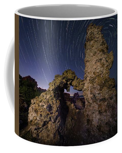 Tufa Coffee Mug featuring the photograph Tufa Formation at Blue Hour by Hal Mitzenmacher