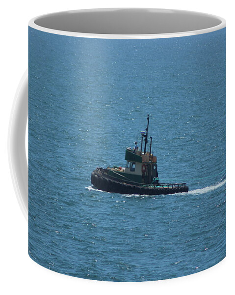 Tugboat Coffee Mug featuring the photograph Tugboat on the Pacific by Colleen Cornelius