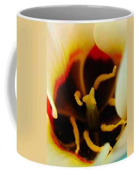 Tulip Coffee Mug featuring the photograph Tulip Stamen by Juergen Roth