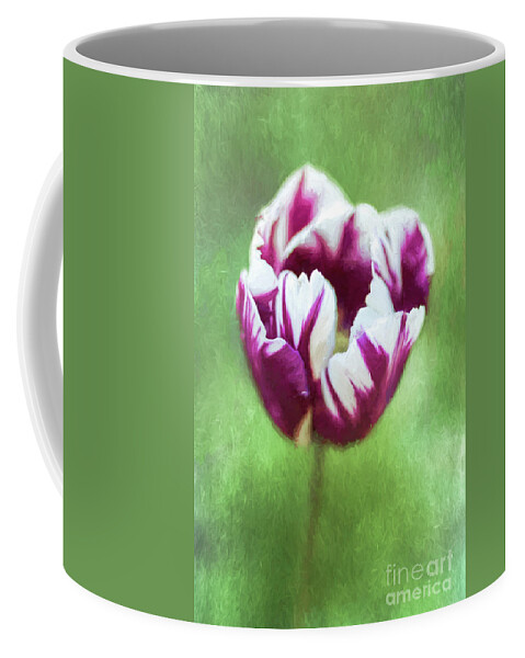 Tulip Coffee Mug featuring the digital art Tulip Rems Favourite aka Zurel by Liz Leyden