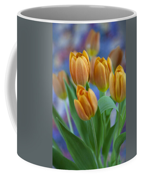 The Freshly Cut Tulips Will Make Any Environment Look Good. Coffee Mug featuring the photograph Tulips 2015 #1 by Greg Kopriva
