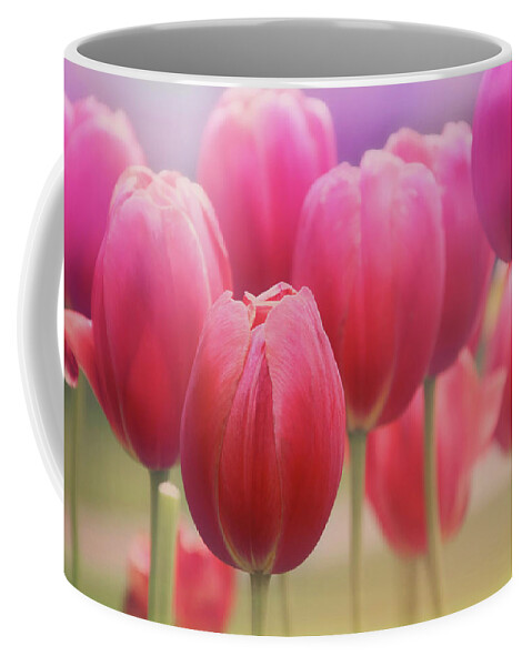 Flower Coffee Mug featuring the photograph Tulips Entwined by Carol Japp