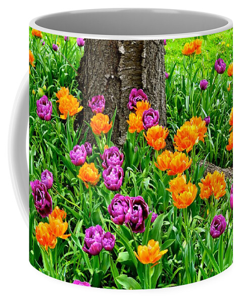 Tulips Coffee Mug featuring the photograph Tulips by Monika Salvan
