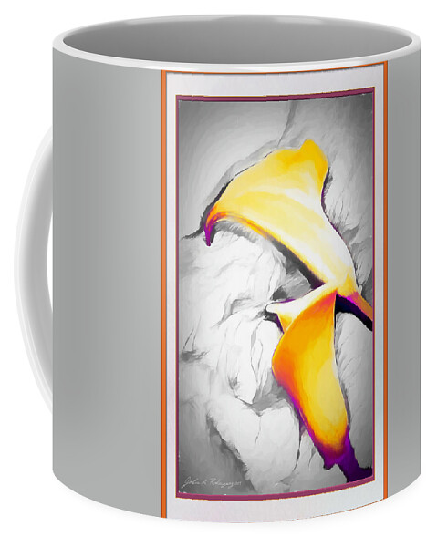 Photograph Coffee Mug featuring the mixed media Lilies Lily by John A Rodriguez