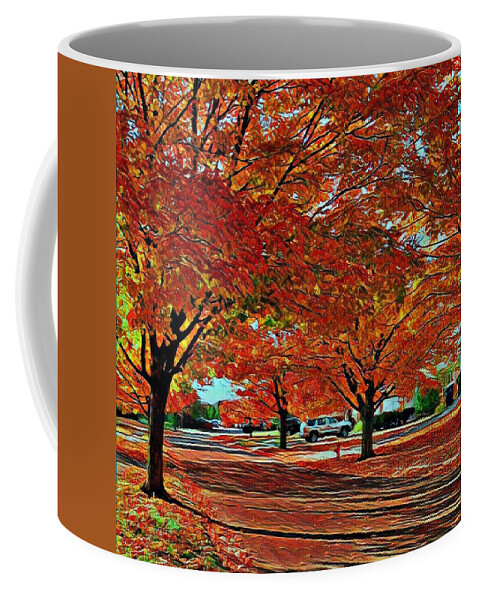 Autumn Coffee Mug featuring the photograph Tulsa Street by Robert Knight