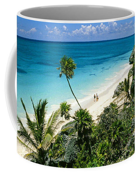 Tulum Coffee Mug featuring the photograph Tulum Beach by Buddy Mays